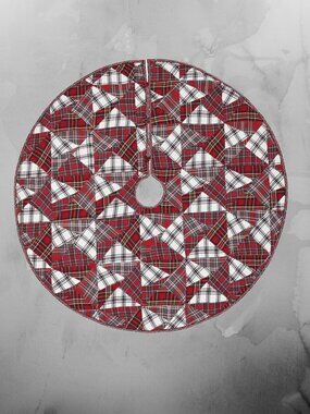 Peyton Patchwork 48" Christmas Tree Skirt – Rustic Farmhouse by VHC Brands